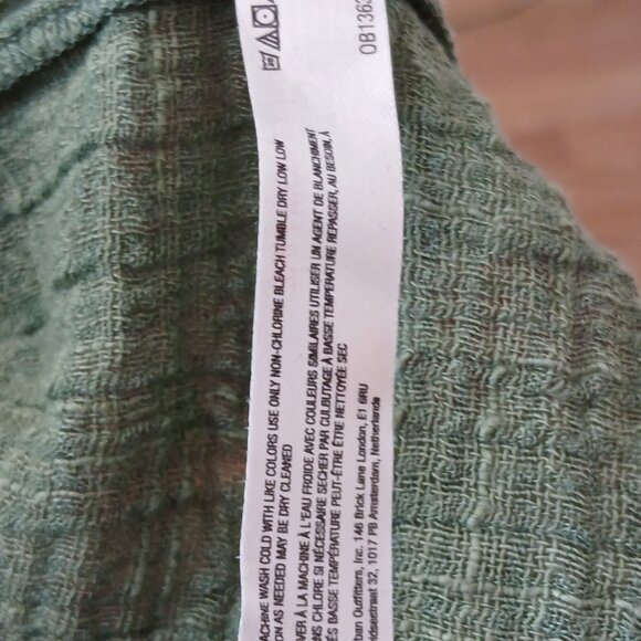 Free People Oversized Billowy Gisabelle Shirt Green Size XS - Picture 8 of 10